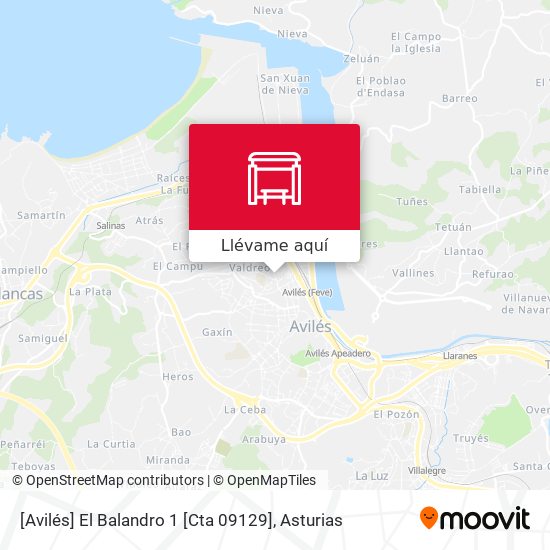 Mapa [Avilés]  El Balandro 1 [Cta 09129]