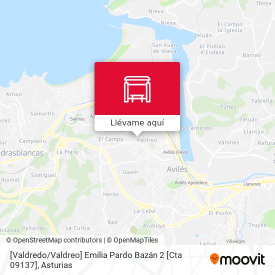 Mapa [Valdredo / Valdreo]  Emilia Pardo Bazán 2 [Cta 09137]