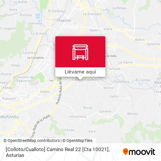 Mapa [Colloto / Cualloto]  Camino Real 22 [Cta 10021]