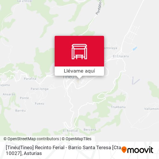 Mapa [Tinéu|Tineo]  Recinto Ferial - Barrio Santa Teresa [Cta 10027]