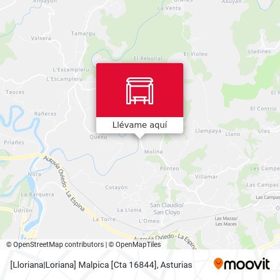 Mapa [Lloriana|Loriana]  Malpica [Cta 16844]