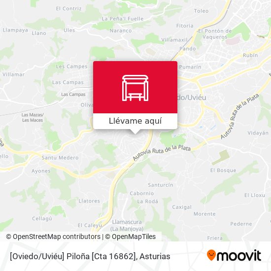 Mapa [Oviedo / Uviéu]  Piloña [Cta 16862]