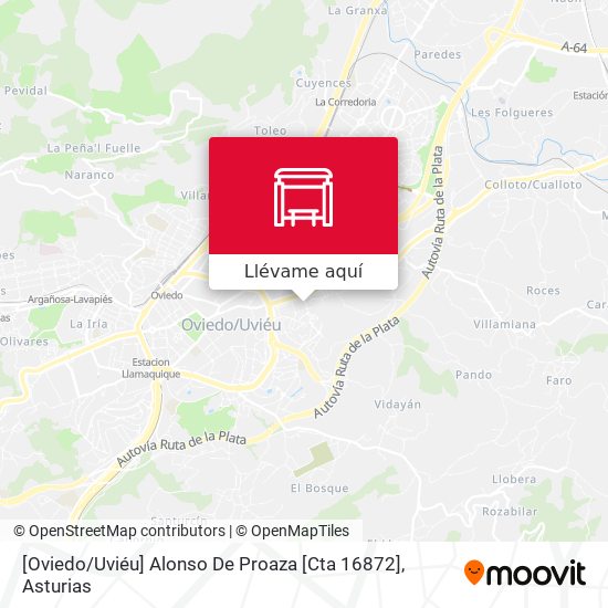 Mapa [Oviedo / Uviéu]  Alonso De Proaza [Cta 16872]