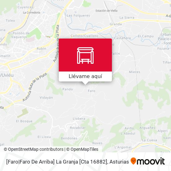Mapa [Faro|Faro De Arriba]  La Granja [Cta 16882]