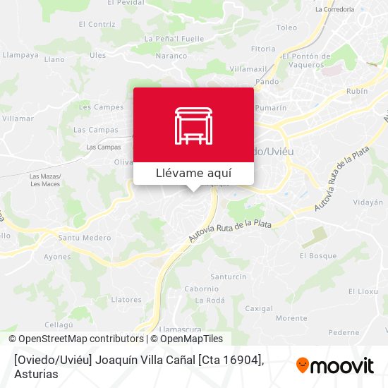 Mapa [Oviedo / Uviéu]  Joaquín Villa Cañal [Cta 16904]