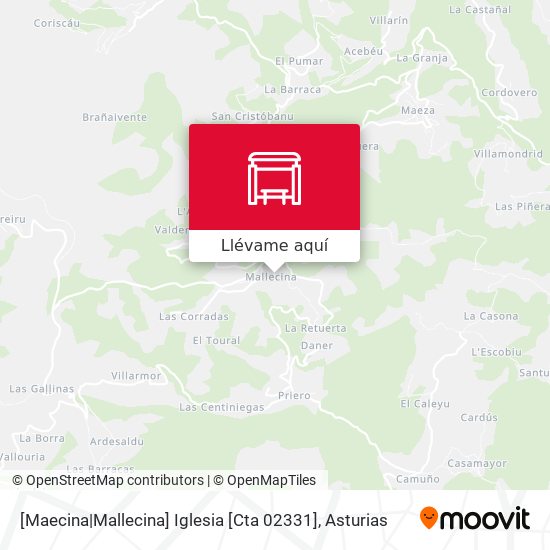 Mapa [Maecina|Mallecina]  Iglesia [Cta 02331]