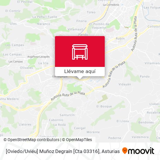 Mapa [Oviedo / Uviéu]  Muñoz Degraín [Cta 03316]