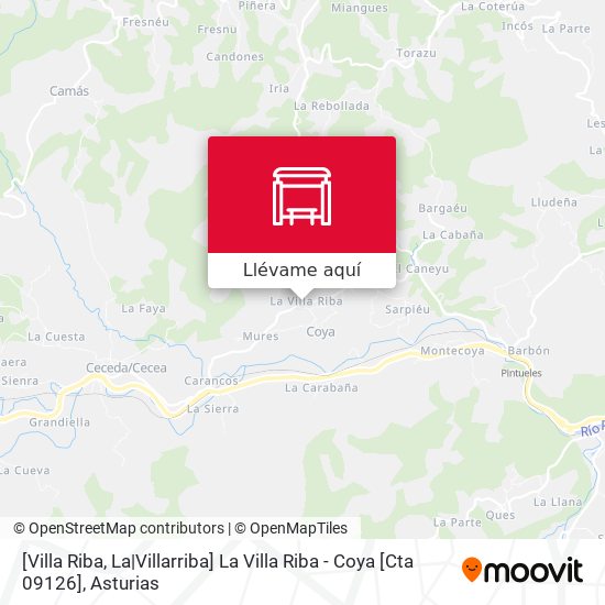 Mapa [Villa Riba, La|Villarriba]  La Villa Riba - Coya [Cta 09126]