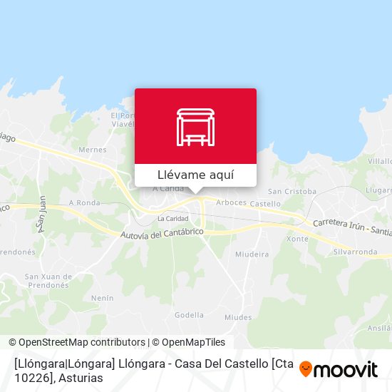 Mapa [Llóngara|Lóngara]  Llóngara - Casa Del Castello [Cta 10226]