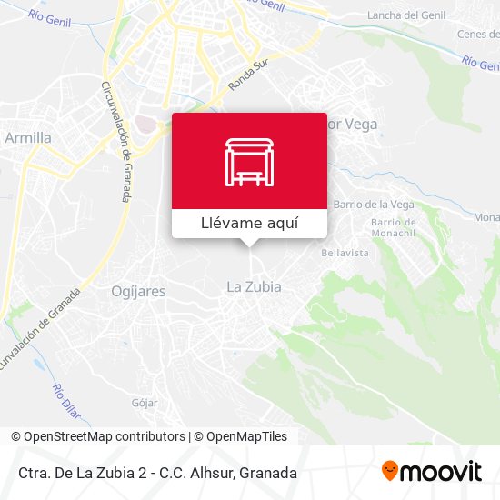 Mapa Ctra. De La Zubia 2 - C.C. Alhsur