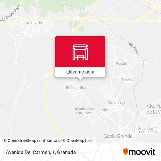Mapa Avenida Del Carmen, 1