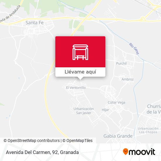 Mapa Avenida Del Carmen, 92