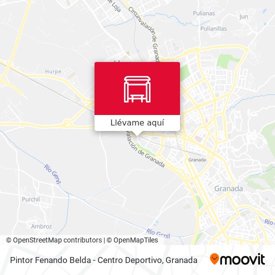 Mapa Pintor Fenando Belda - Centro Deportivo