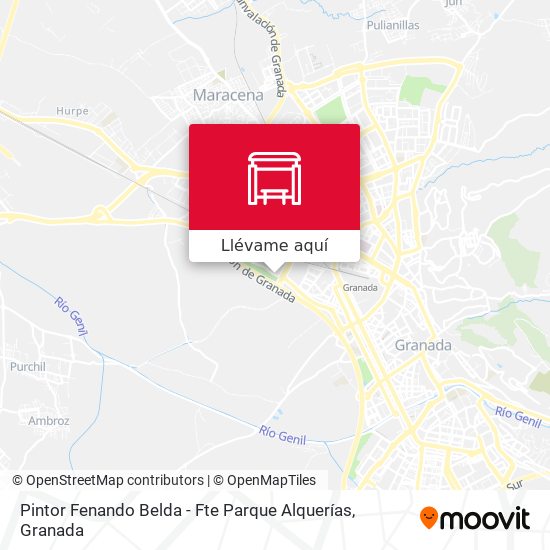 Mapa Pintor Fenando Belda - Fte Parque Alquerías