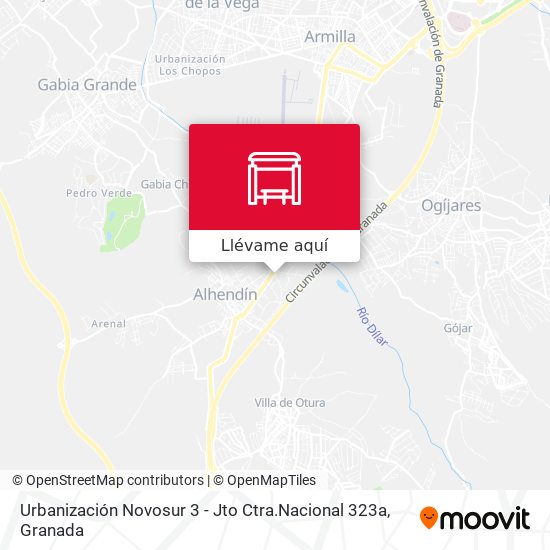 Mapa Urbanización Novosur 3 - Jto Ctra.Nacional 323a