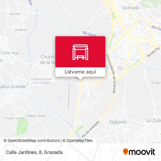 Mapa Calle Jardines, 8