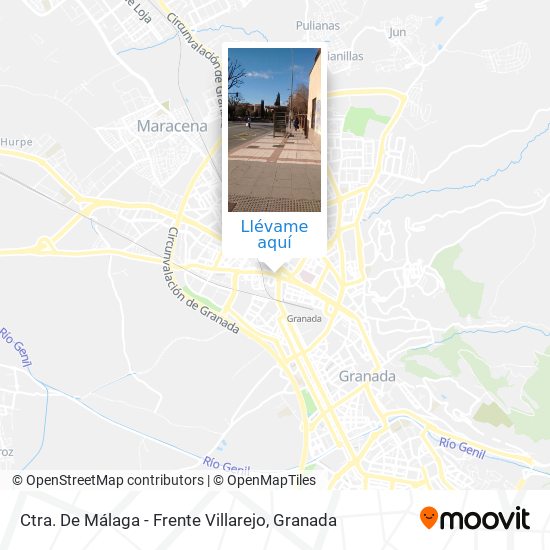 Mapa Ctra. De Málaga -  Frente Villarejo