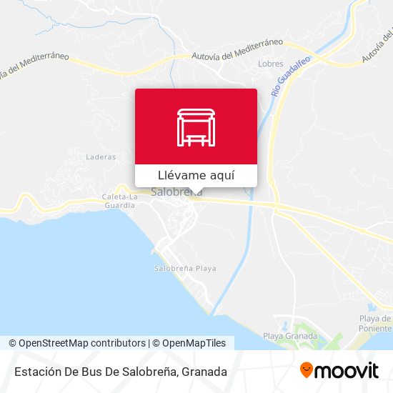 Mapa Estación De Bus De Salobreña