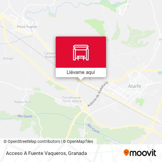 Mapa Acceso A Fuente Vaqueros
