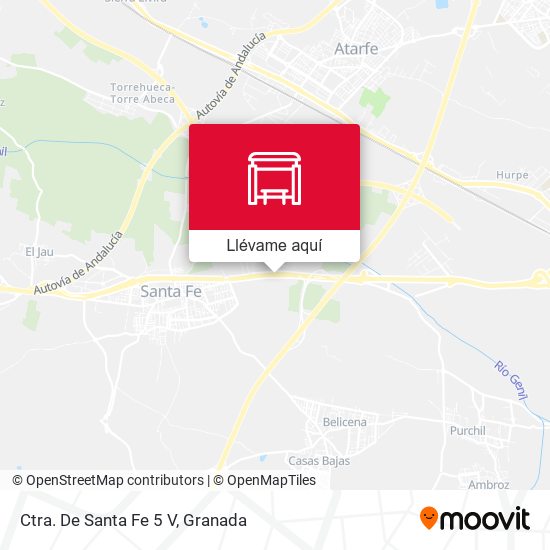 Mapa Ctra. De Santa Fe 5 V