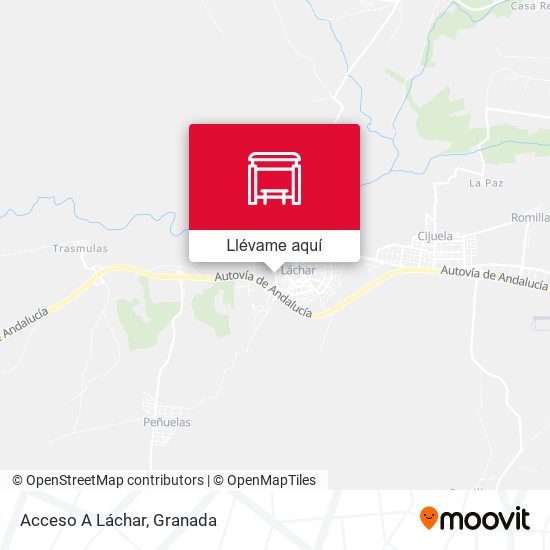 Mapa Acceso A Láchar