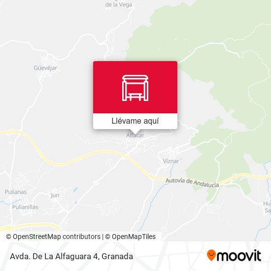 Mapa Avda. De La Alfaguara 4