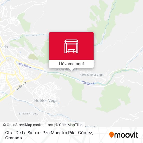 Mapa Ctra. De La Sierra - Pza Maestra Pilar Gómez