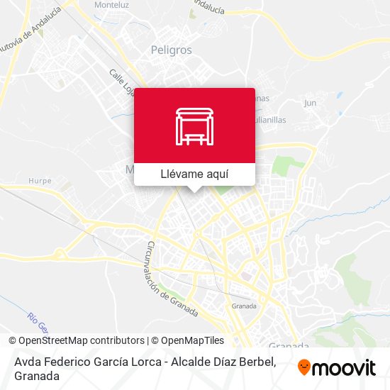 Mapa Avda Federico García Lorca - Alcalde Díaz Berbel
