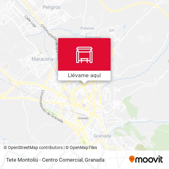 Mapa Tete Montoliú - Centro Comercial