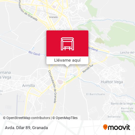 Mapa Avda. Dílar 89