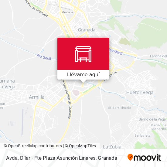 Mapa Avda. Dílar - Fte Plaza Asunción Linares