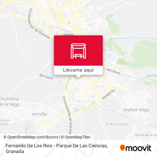 Mapa Fernando De Los Ríos - Parque De Las Ciencias