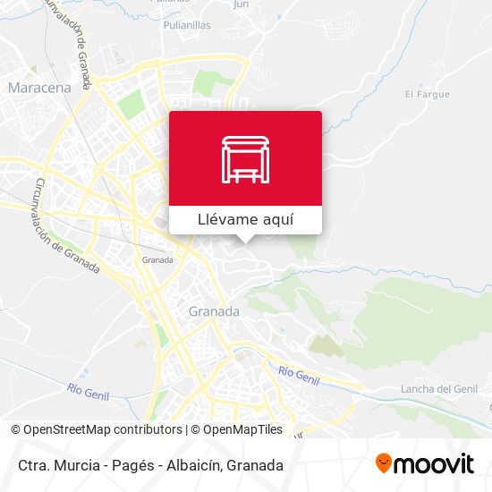 Mapa Ctra. Murcia - Pagés - Albaicín