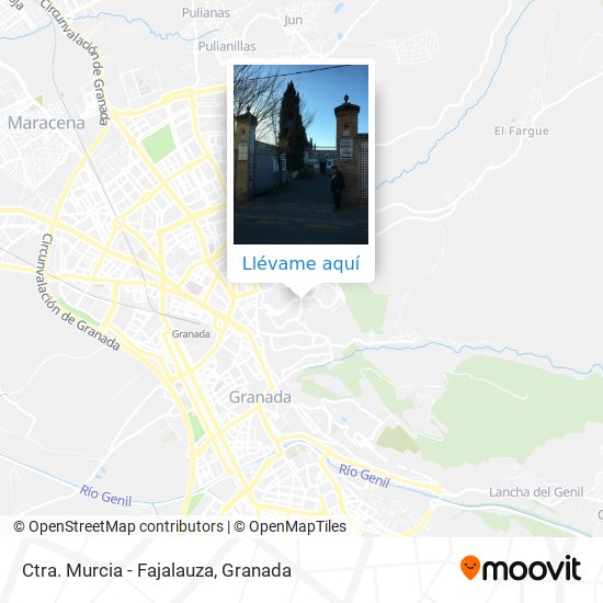 Mapa Ctra. Murcia - Fajalauza