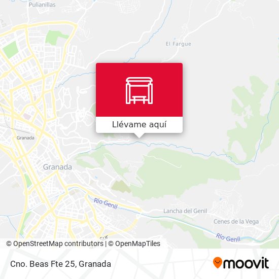 Mapa Cno. Beas Fte 25