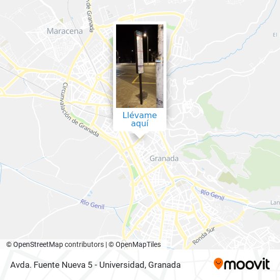 Mapa Avda. Fuente Nueva 5 - Universidad