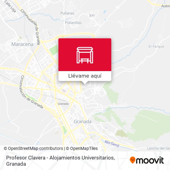 Mapa Profesor Clavera - Alojamientos Universitarios