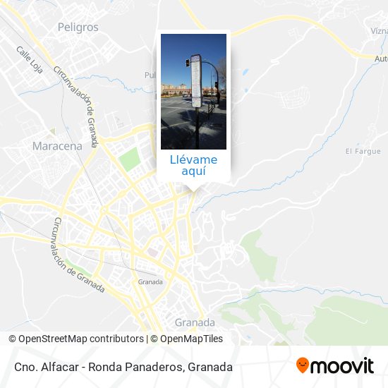 Mapa Cno. Alfacar - Ronda Panaderos