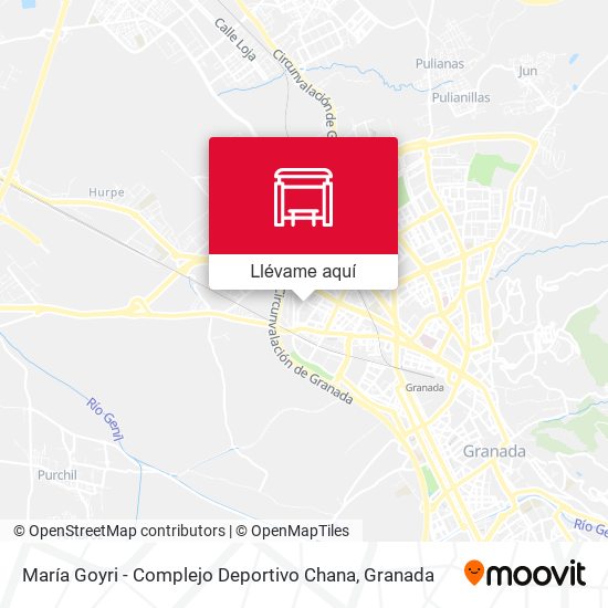 Mapa María Goyri - Complejo Deportivo Chana