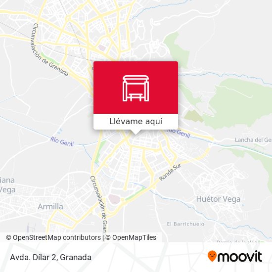Mapa Avda. Dílar 2