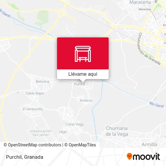Mapa Purchil