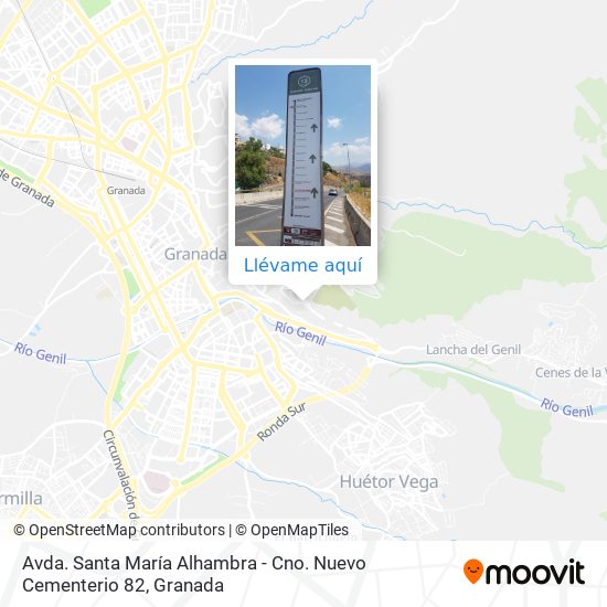 Mapa Avda. Santa María Alhambra - Cno. Nuevo Cementerio 82