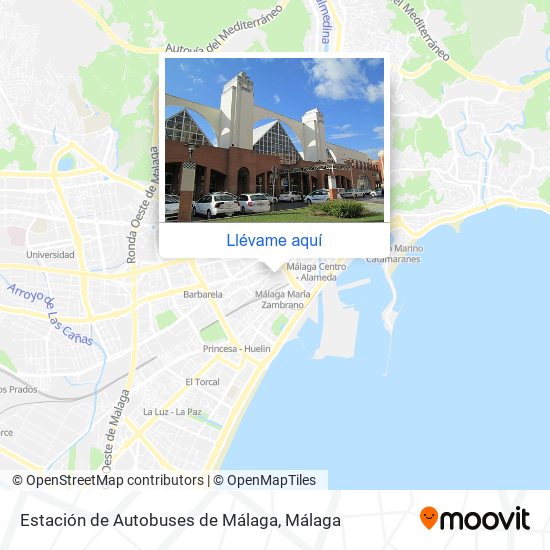 Mapa Estación de Autobuses de Málaga