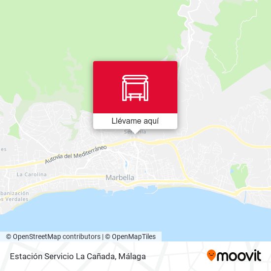 Mapa Estación Servicio La Cañada