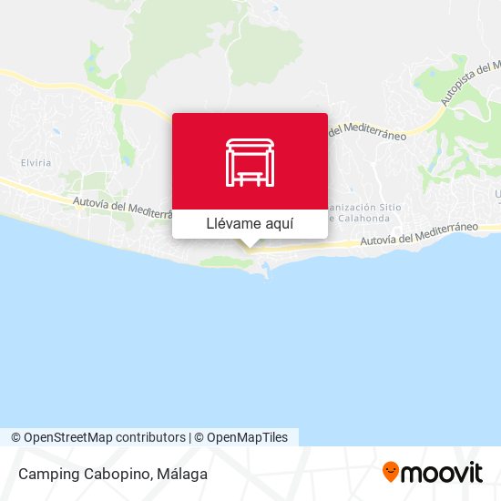 Mapa Camping Cabopino