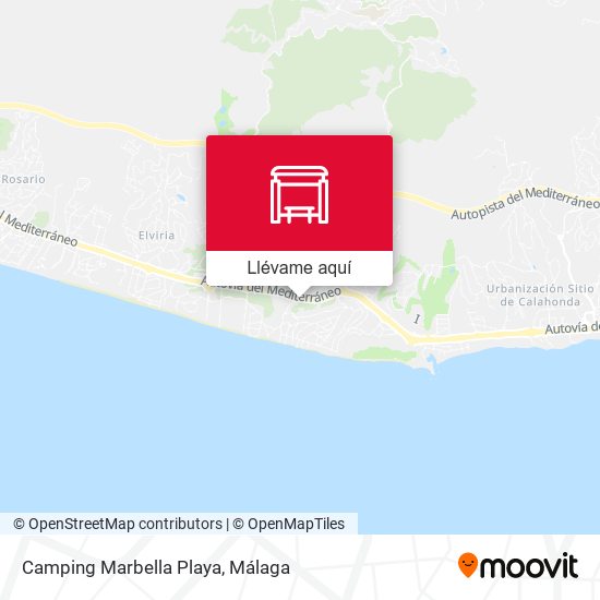 Mapa Camping Marbella Playa