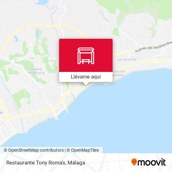 Mapa Restaurante Tony Roma's