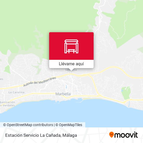 Mapa Estación Servicio La Cañada