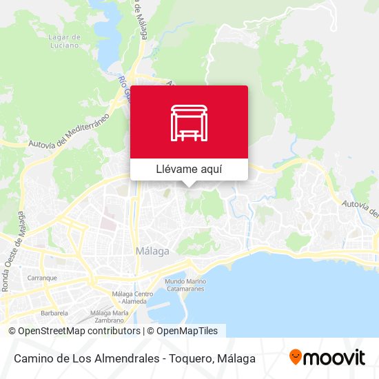 Mapa Camino de Los Almendrales - Toquero