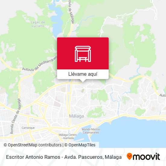 Mapa Escritor Antonio Ramos - Avda. Pascueros